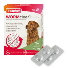 Load image into Gallery viewer, Beaphar WORMclear Tablets for Dogs