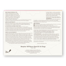 Load image into Gallery viewer, Beaphar Vetopure Dog Flea Repellent Spot On Plant Based Protection