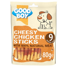 Load image into Gallery viewer, Good Boy Cheesy Chicken Sticks 80g