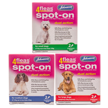Load image into Gallery viewer, Johnson's 4 Flea Spot-On For Small, Medium & Large Dogs