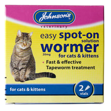 Load image into Gallery viewer, Johnson’s Easy Spot On Wormer for Cats & Kittens