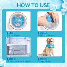 Load image into Gallery viewer, All For Paws Chill Out Ice Bandana Collar for Cooling Dogs