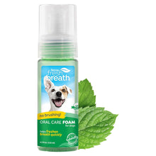 Load image into Gallery viewer, TropiClean Fresh Breath Dog Teeth Cleaning Foam Mint 133ml