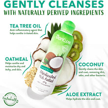 Load image into Gallery viewer, TropiClean Medicated Oatmeal Tea Tree Itch Relief Shampoo for Cats & Dogs 335ml
