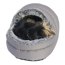 Load image into Gallery viewer, Rosewood Snuggles Two-Way Hooded Bed for Small Animals, Guinea Pigs, Ferrers or Rats