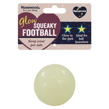 Load image into Gallery viewer, Rosewood Glow In The Dark Football Dog Toy