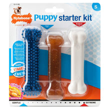 Load image into Gallery viewer, Nylabone Puppy Starter Kit, Pack of 3 Chew Bones, Teething & Dental, Small