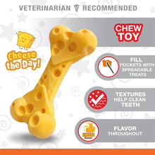 Load image into Gallery viewer, Nylabone Extreme Tough Cheese Bone Durable, Cheese-Flavoured Chew for Strong Chewers