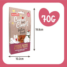 Load image into Gallery viewer, Rosewood Cupid & Comet Smoked Salmon & Cheese Festive Cat Treats (70g)