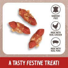 Load image into Gallery viewer, Rosewood Cupid & Comet Pigs In Blankets Dog Treats 100g
