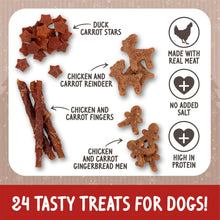 Load image into Gallery viewer, Rosewood Cupid & Comet Natural Selection Box Treats For Dogs 175g
