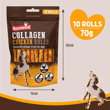 Load image into Gallery viewer, Rosewood Collagen Chicken Rolls 70g