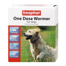Load image into Gallery viewer, Beaphar One Dose Dog Wormer Tablets