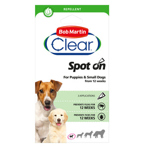 Bob Martin Clear Spot On Flea & Tick Prevention For Dogs