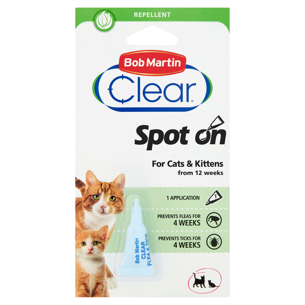Bob Martin Clear Flea & Tick Cat Spot On Prevention