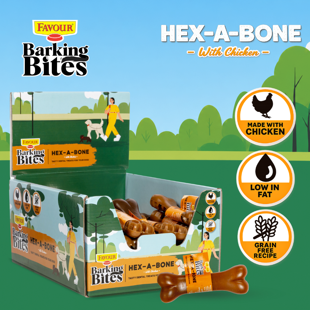 Favour Barking Bites Hex-A-Bone 54g