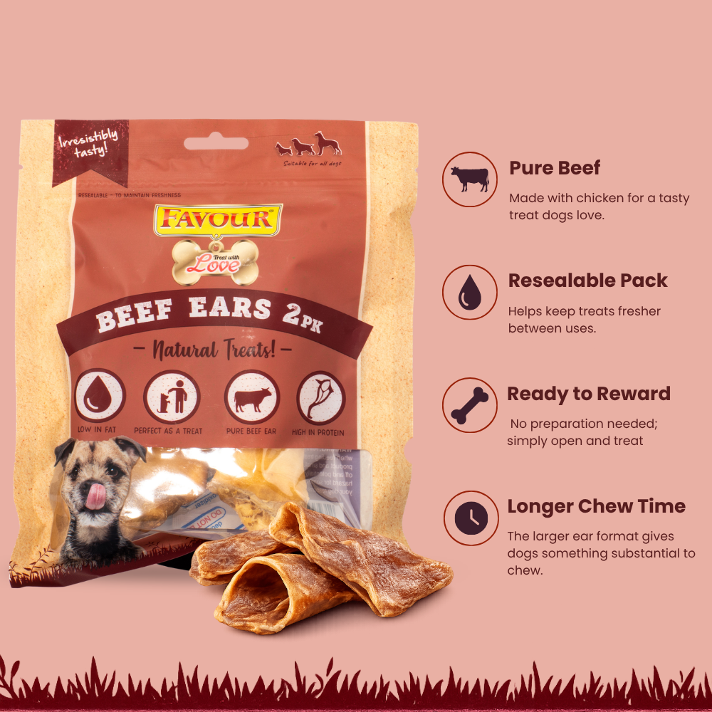Favour Beef Ears 2 Pack