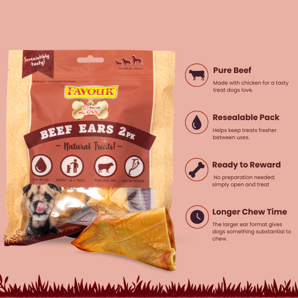 Favour Beef Ears 2 Pack