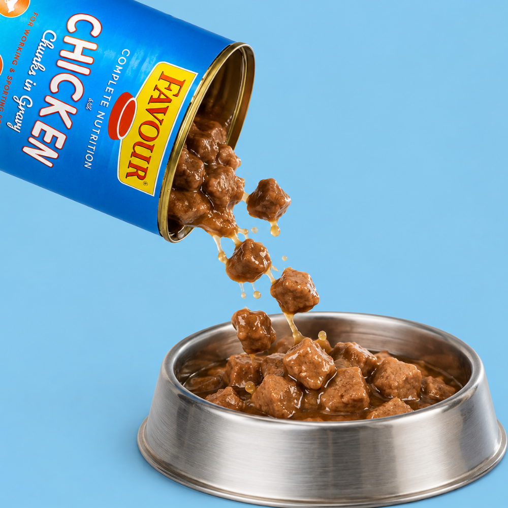 Favour with Chicken Chunks in Gravy