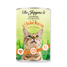 Load image into Gallery viewer, Dr Jayne&#39;s Cat Food with Chicken Chunks in Gravy
