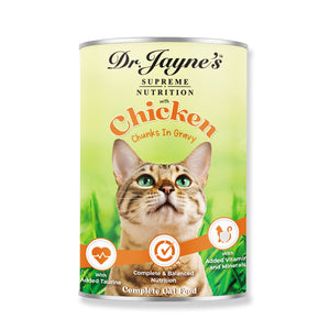 Dr Jayne's Cat Food with Chicken Chunks in Gravy