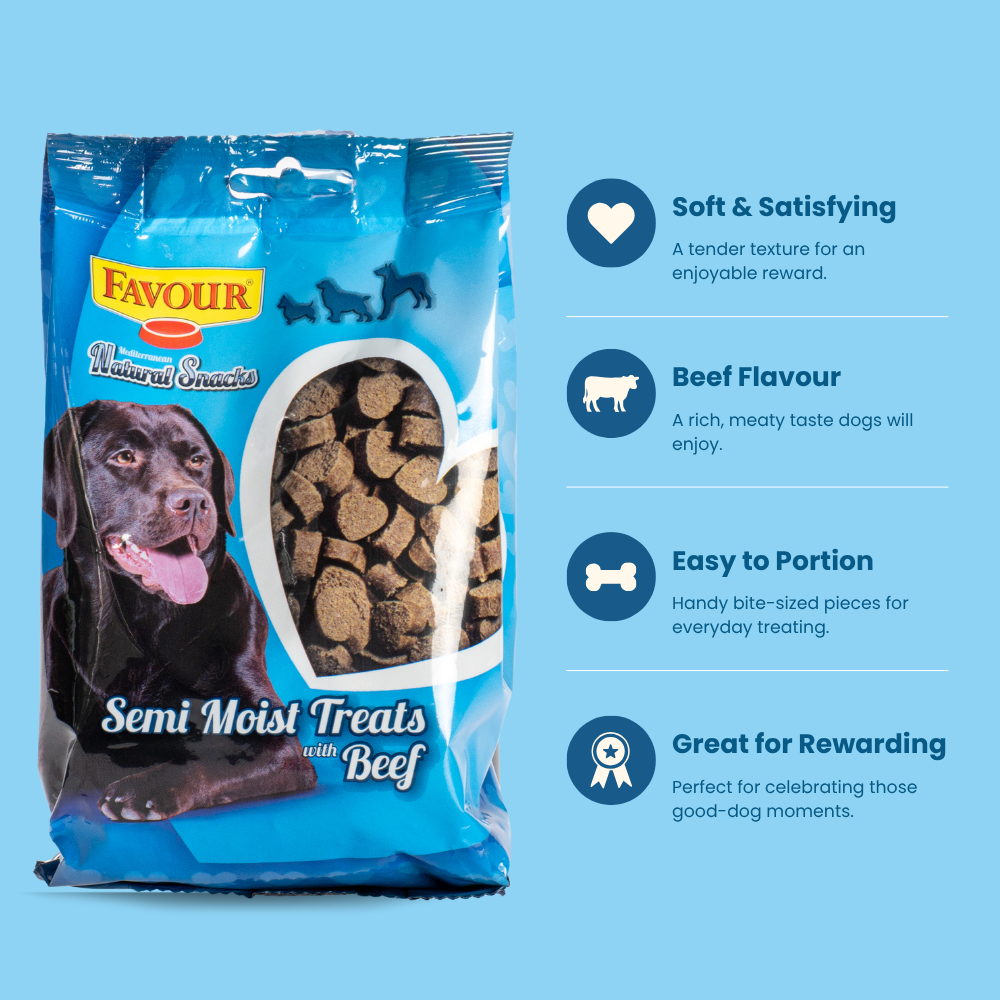 Favour Semi Moist Treats with Beef