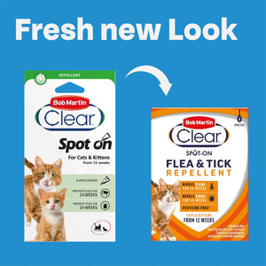 Bob Martin Clear Flea & Tick Cat Spot On Prevention