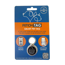 Load image into Gallery viewer, FetchTag Smart Pet Tag Digital ID Collar Tag for Cats &amp; Dogs
