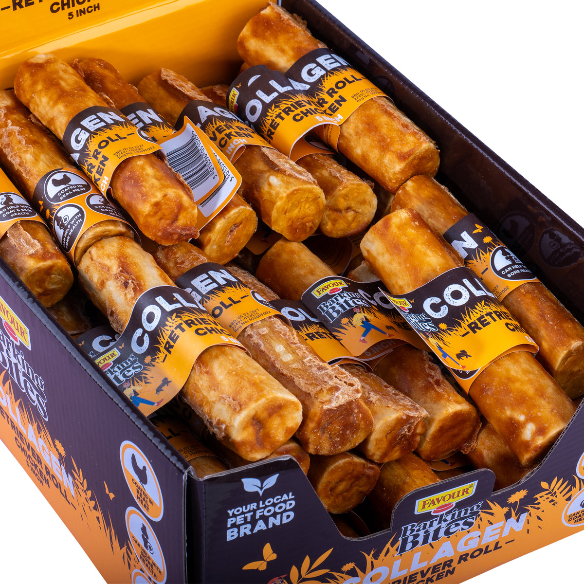 Favour Collagen Chicken 5" Retriever Rolls
