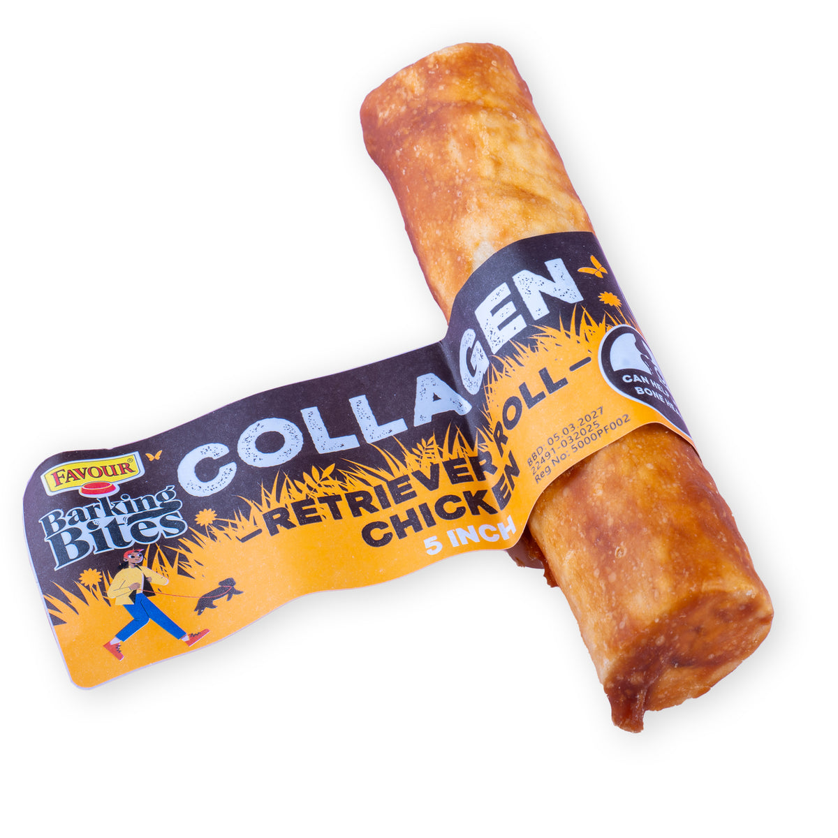 Favour Collagen Chicken 5" Retriever Rolls