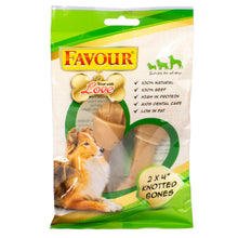Load image into Gallery viewer, Favour 4 Inch Knotted Bone Two Pack
