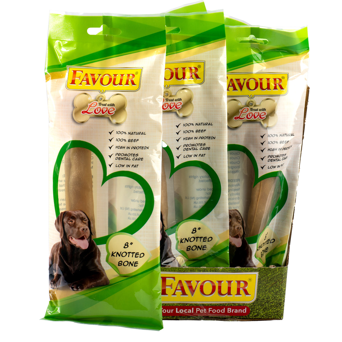 Favour 8 Inch Knotted Bone