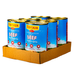 Favour with Beef Chunks in Gravy