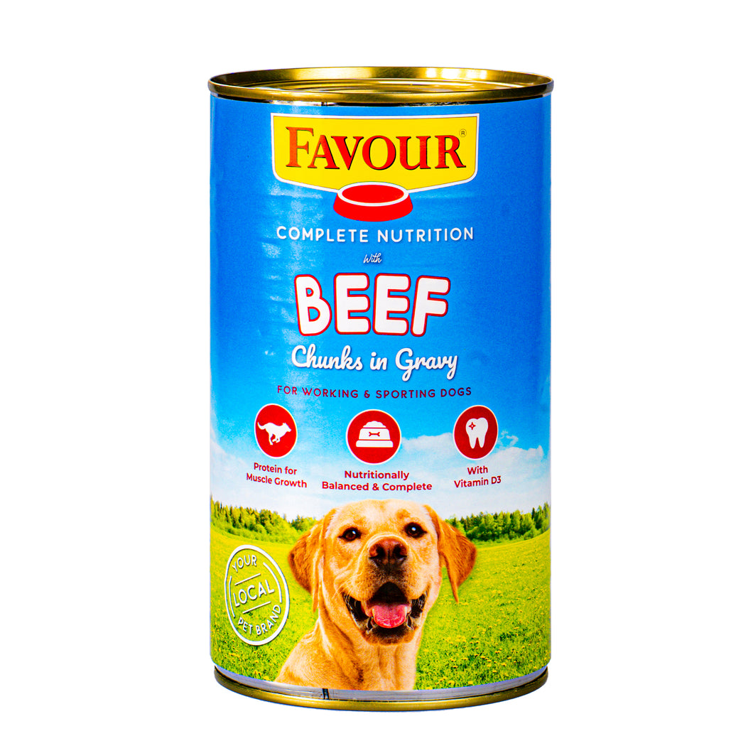 Favour with Beef Chunks in Gravy