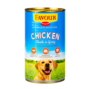 Favour with Chicken Chunks in Gravy