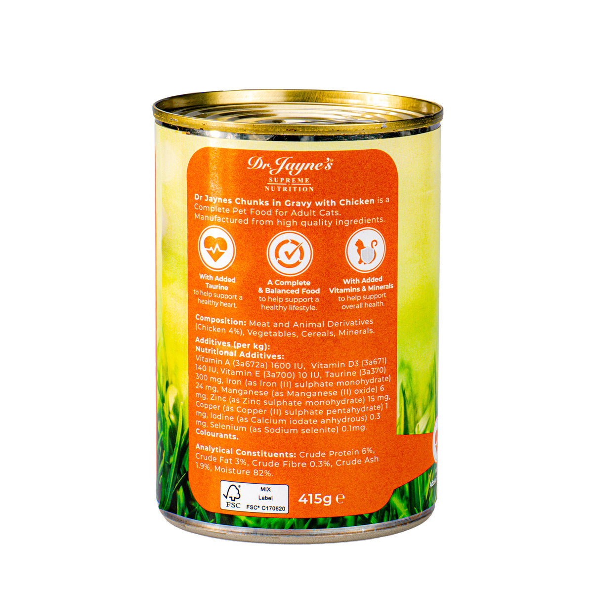 Dr Jayne's Cat Food with Chicken Chunks in Gravy