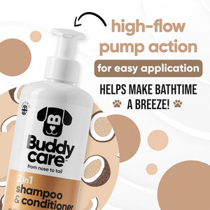 Buddycare 2 In 1 Dog Shampoo & Conditioner 500ml