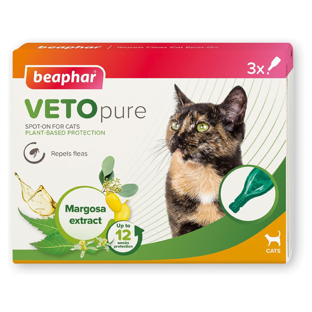 Beaphar Cat Flea Spot On 12 or 24 Week Prevention
