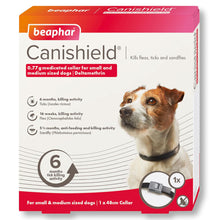 Load image into Gallery viewer, Beaphar Canishield® Medicated Flea &amp; Tick Collar for Small, Medium &amp; Large Dogs
