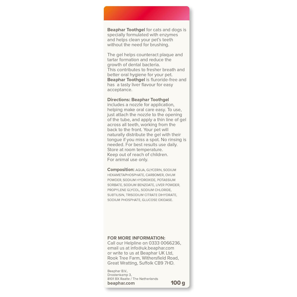 Beaphar Tooth Gel for Dogs & Cats 100g