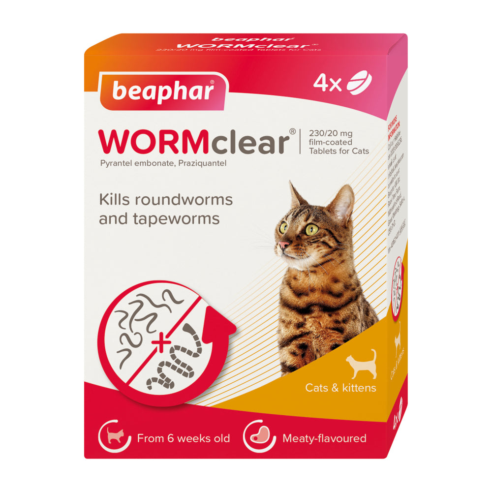 Beaphar Worm Clear Tablets for Cats and Kittens