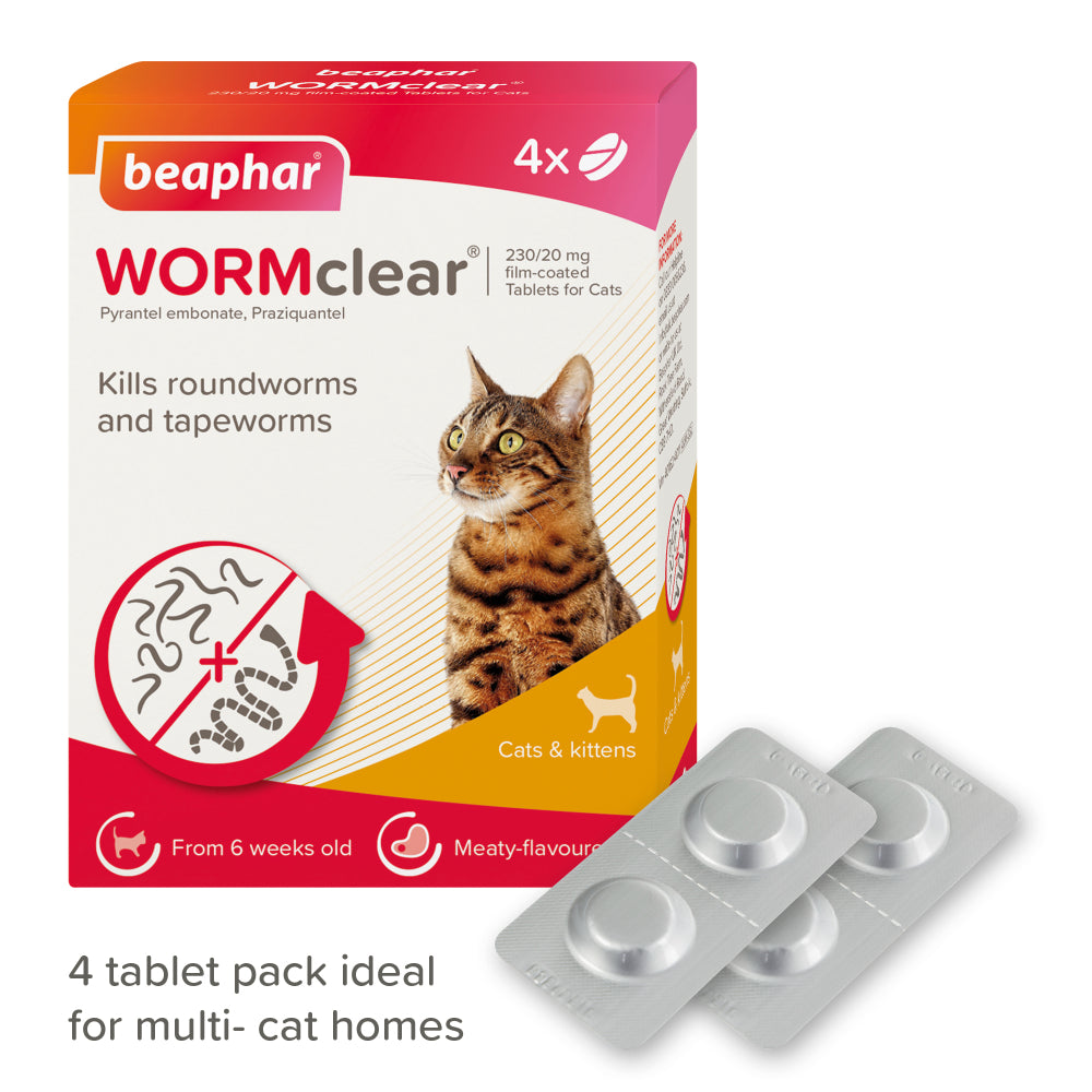 Beaphar Worm Clear Tablets for Cats and Kittens