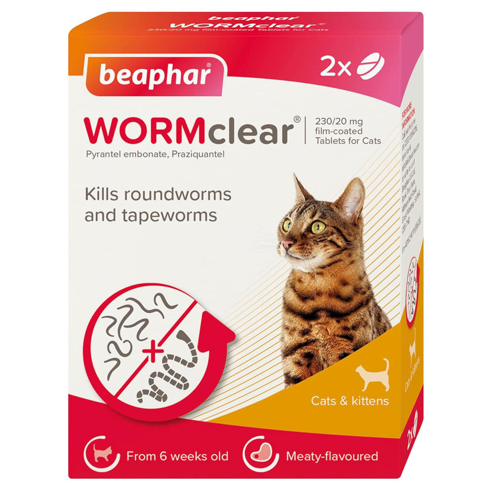 Beaphar Worm Clear Tablets for Cats and Kittens