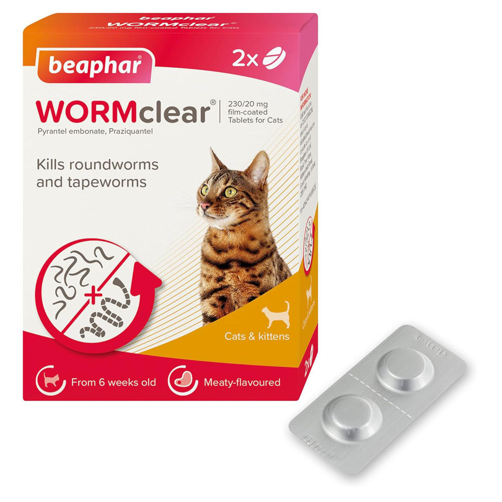 Beaphar Worm Clear Tablets for Cats and Kittens
