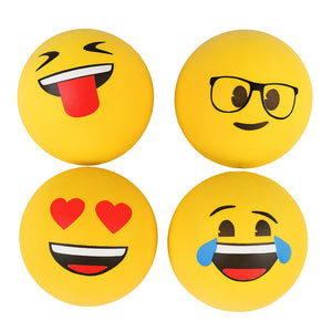 Cheeko Emoji Sponge Ball Fetch Dog Toy