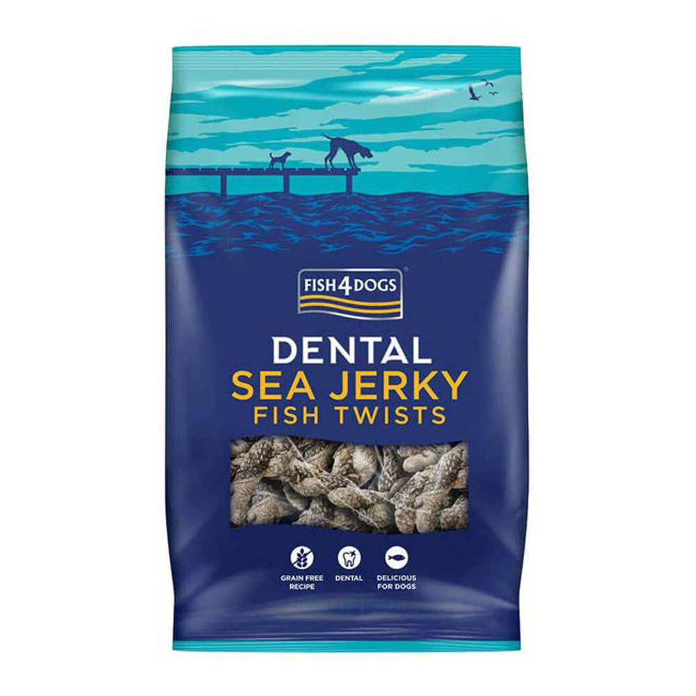 Fish4Dogs Sea Jerky Fish Twists Dog Treats 100g