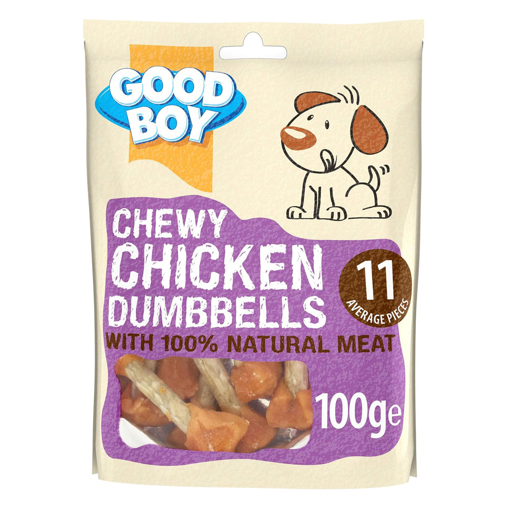 Good Boy Chicken Dumbells 100g Low Fat Natural Dog Treats