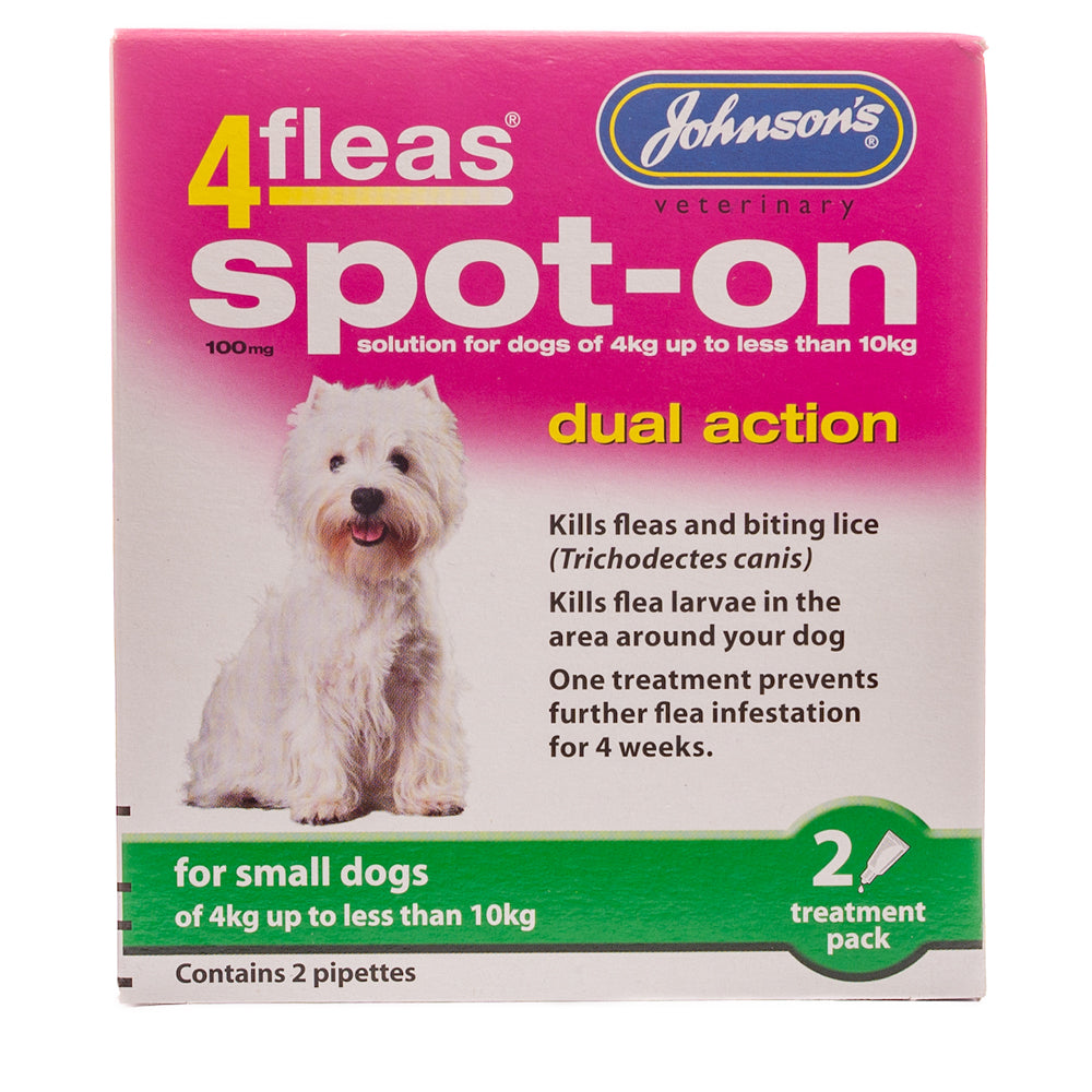 Johnson's 4 Flea Spot-On For Small, Medium & Large Dogs