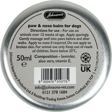 Load image into Gallery viewer, Johnson's Vet Paw &amp; Nose Balm 50ml

