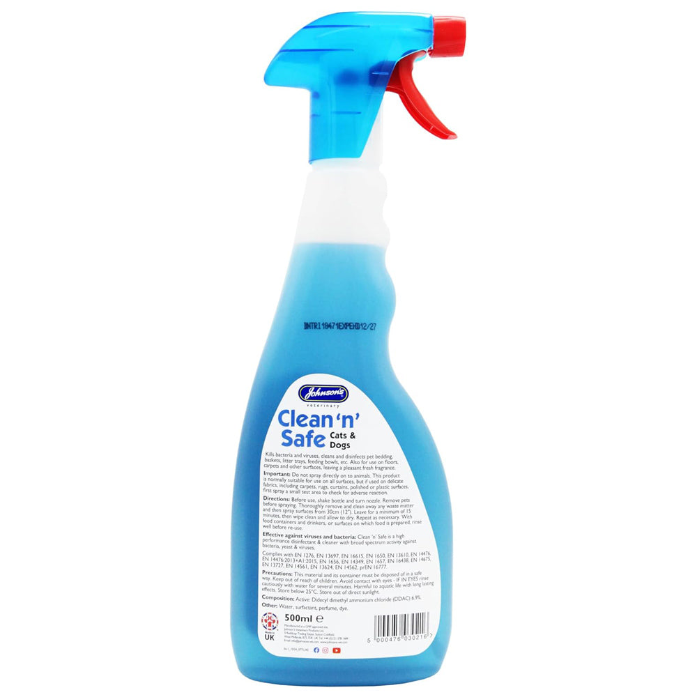 Johnsons Clean and Safe Disinfectant Spray 500ml